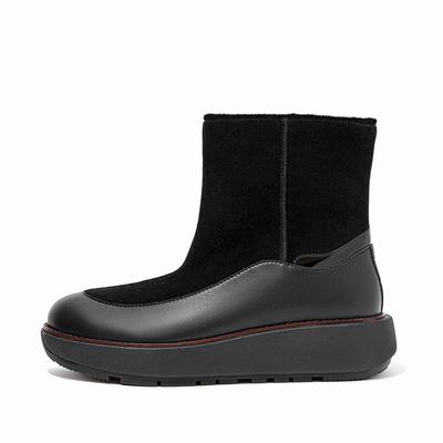 Fitflop Elin Wool Lined Slip-On - Stiefeletten Damen - Schwarz (LWK174082)